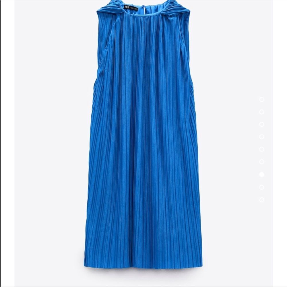 Zara PLEATED CAPE DRESS - Picture 7 of 7